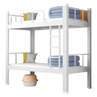 风雷动铁床上下床钢木床宿舍床白色高1800长2000宽1200常规A