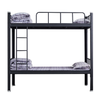 风雷动铁架床钢木床宿舍床黑色加厚型2000X1000含床板常规A