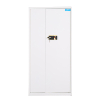 风雷动钢制密码文件柜保险柜铁皮资料柜通门白色指纹锁420*900*1850常规A