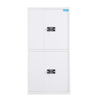 风雷动钢制密码文件柜保险柜铁皮资料柜通双节白色密码锁420*900*1850常规A