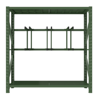 风雷动安保装备器材存放架军绿色拆装盾牌货架锹镐架2000*600*2000常规A