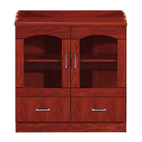 风雷动胡桃色餐边柜简约茶水柜二门800*400*860常规A