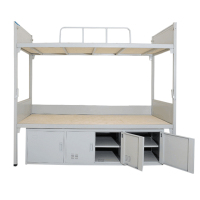 风雷动钢制双人床含柜常规A