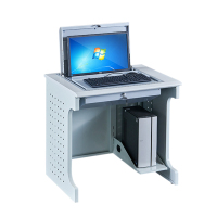 风雷动单人翻转电脑桌双人培训桌学校多媒体教室考试桌机房嵌入式学生桌011外置主机单人常规A