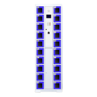 风雷动智能手机柜存放柜充电柜存包柜储物柜20门充电透明款常规A
