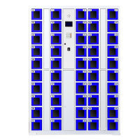 风雷动智能手机柜存放柜充电柜存包柜储物柜50门充电透明款常规A