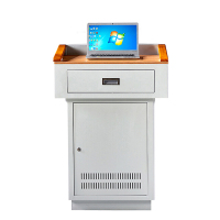 风雷动多媒体讲台教师办公桌校园教室讲桌演讲桌中控桌700*550*1000mm(木面款)常规A