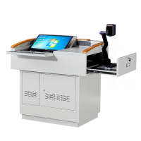 风雷动学校多媒体讲台钢制讲台演讲台中控讲台办公桌操作台1050*730*1000mm(钢面款)常规A