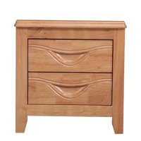 风雷动床头柜简约现代卧室床边储物柜升级款榉木色50*41*50cm常规A