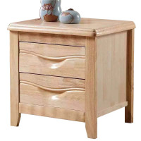 风雷动床头柜简约现代卧室床边储物柜升级款原木色50*41*50cm常规A