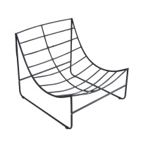 DXBG懒人沙发阳台休闲单人椅铁艺茶几沙发小户型轻奢皮革卧室躺椅