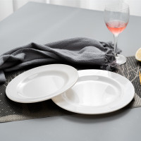 扬格美耐皿 011浅式 11寸 27.5*3cm 10个装 密胺浅式盘 白色 (计价单位:套)