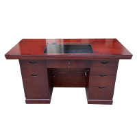 DXBG职员电脑桌单人桌写字台教师桌带抽屉带锁 1.4米贴纸A款定制