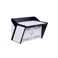 汉诺鑫威监控台指挥中心控制台钢制操控台调度台安防指挥台操作台加宽二联