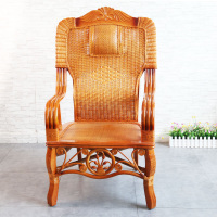 铭威盾单人高靠背椅休闲天然标准藤椅