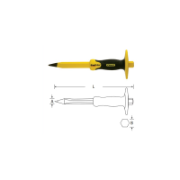 史丹利(STANLEY) 胶柄水泥尖凿4mm 16-329-23 3套/件