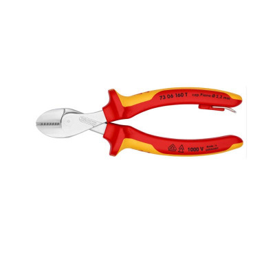 凯尼派克(KNIPEX) 防坠落工具绝缘系列X-Cut®紧凑型斜口钳 7306160T 货期8周