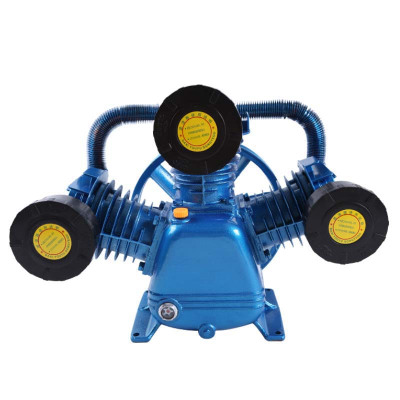 高压小型工业空压机机头木工打气泵配件 电机 7.5KW 空气压缩机泵头 W-0.9/8