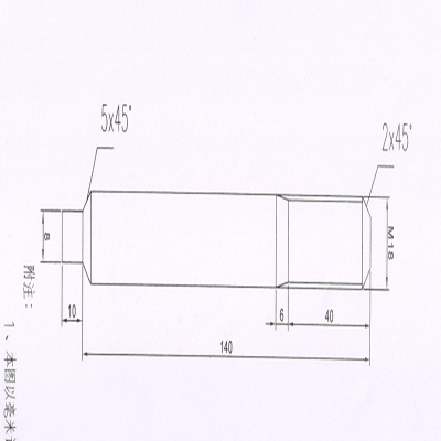 螺柱 M18*140热镀锌