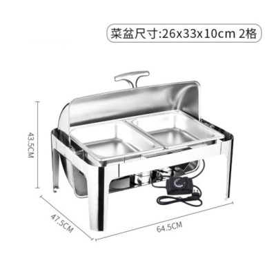 电加热自助餐布非炉 可视两格 13.5L