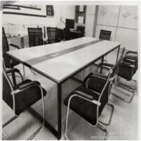 会议桌椅组合 含会议桌一个 椅子八把 桌长2.4*宽1.2*高0.75米 配套椅子8把