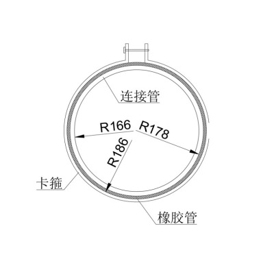 橡胶管卡箍 内径372