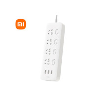 小米(mi) 插线板 6位基础版(含3口USB 5V 2A充电)