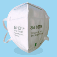 3M 9501+耳戴式自吸过滤式防颗粒物呼吸器KN95 环保包装 50只/袋