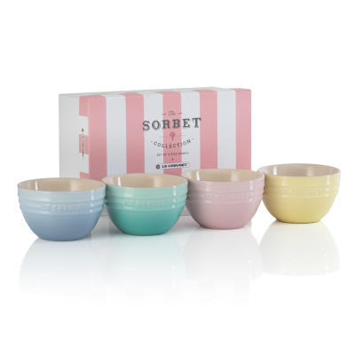 酷彩Sorbet系列韩式米饭碗四件套