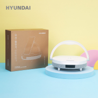 现代HYUNDAI 多功能无线充台灯时计闹钟音箱 YH-C009 Plus白色