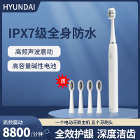 现代HYUNDAI-全自动防水儿童男女士学生情侣通用电动牙刷 X3(配5个刷头)-电池款