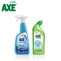 斧头牌AXE多功能清洁剂组合(清新柠檬多功能清洁剂500g+除菌洁厕液500g)