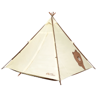 牧高笛户外帐篷野营布朗熊联名户外金字塔型帐篷A塔Line Friends合作款 (帐篷+天幕)套餐