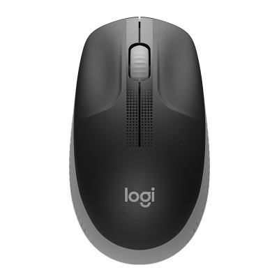 Logitech罗技全尺寸无线办公鼠标M190 黑色