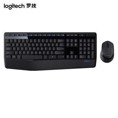 罗技(Logitech)MK345无线办公键鼠套装 黑色