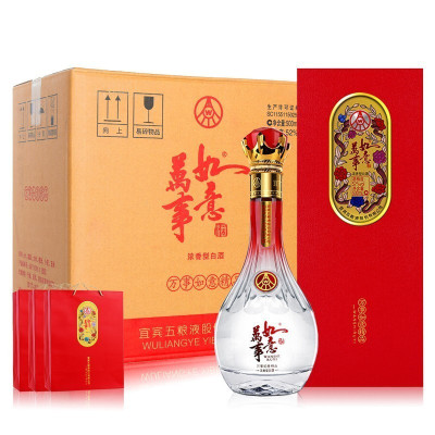 五粮液 万事如意 精品 52度浓香型白酒500ml