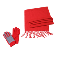 艾丝雅兰 送温暖围巾手套套装 A-ZH2002红色围巾红色手套