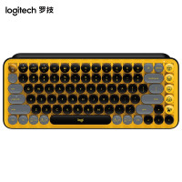 罗技(Logitech)POP KEYS无线蓝牙机械键盘热力黄