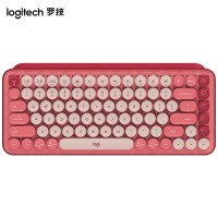 罗技(Logitech)POP KEYS无线蓝牙机械键盘电幻粉