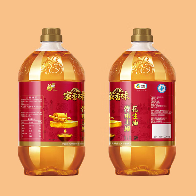 福临门家香味传承土榨花生油礼盒1.8L*2