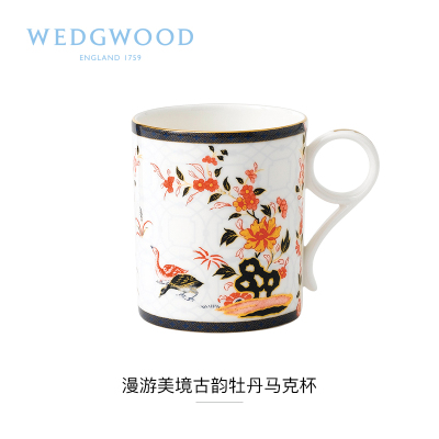 wedgwood漫游美境古韵牡丹马克杯 40024014