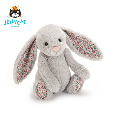 英国jELLYCAT 花布银色邦尼兔 (大码 36cm)