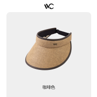 VVC奢系列黑天鹅·气质防晒帽时尚空顶帽防紫外线女出游运动帽子VGM4S281咖啡色