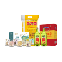 金龙鱼 珍珠米 橄榄油 杂粮 150元档 食品礼盒B04款 1200ml+3550g