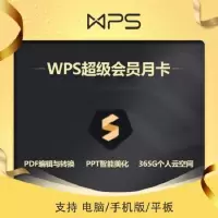 WPS Office 会员基础套餐 月卡(卡密)