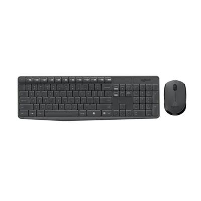 LOGITECH/罗技 无线键鼠套装 MK235 带无线2.4G接收器 黑灰色 1套 销售单位：套