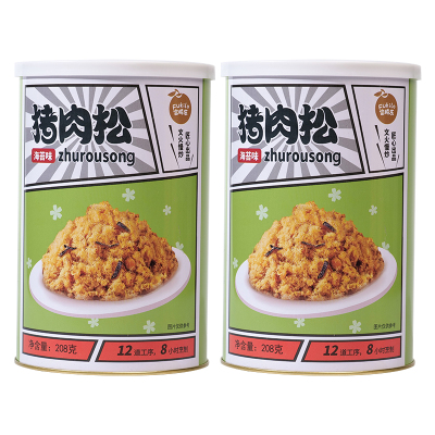 富崎乐海苔味猪肉松 208g/罐 2罐装