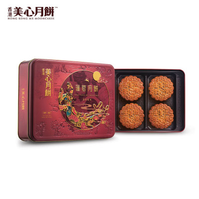 美心 双黄莲蓉月饼185g*4 740g/盒