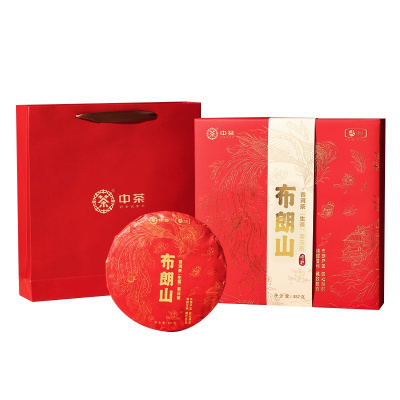 中粮中茶唯粹布朗山普洱茶礼盒357g