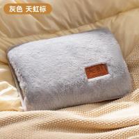 天虹国标电热暖手宝简约纯色毛绒电热水袋防爆暖手宝彩盒伴手礼 -天虹logo灰